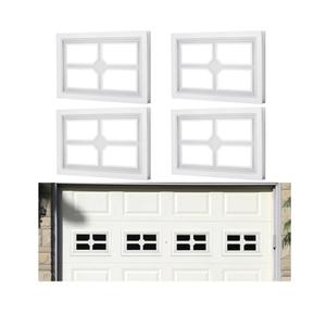 Tandefio 4 Pcs Garage Door Windows Vinyl with UV Resistant Glass Garage Door Windows Inserts(Style3)