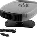 Car Heater, 12V Car Heater for Various Models Plug in Cigarette Lighter, 360 Degree Rotating Heating & Cooling, Windshield Defroster & Defogger, Grey