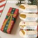 2 x 24 Pcs Christmas Bows for Tree, Light Brown Velvet Ribbon Bow for Christmas Tree, Pre-Tied Vintage Xmas Bows for Xmas Trees Wreaths Gifts Wedding Indoor Outdoor Decorations, 5 x 7 Inch (Camel)