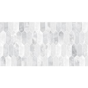 494031 Revive Backsplash - 18" x 24", Gray Marble Picket