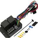 Digital Radiator Fans Controller Swith 12V and 24V, Adjustable Temperature Range Digital Electric Thermatic Fan Switch Kit (Part #0444)