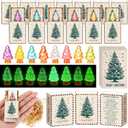 Wonderjune 24 Sets Emotional Support Appreciation Gift Bulk for Employee Christmas Tree Positive Resin Team Building Small Thank You Gifts for Staff Coworkers Christmas Appreciation Day