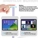 Gnanlen iPad Pencil 2nd Generation with Magnetic Wireless Charging, Same as Apple Pencil 2nd Generation,The Pen Compatible with iPad Pro 11 in 1/2/3/4,iPad Pro 12.9 in 3/4/5/6,iPad Air 4/5,iPad mini