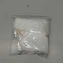 White Plush Christmas Hat Unisex Comfort Santa Hat with Snowflakes (Gold)