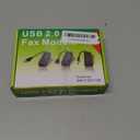 RJ11 to USB Adapter - Fax Modem USB 10/100 External Dial Up Voice Fax Data Modem - Black - Fit for Win7, Win8, Win10