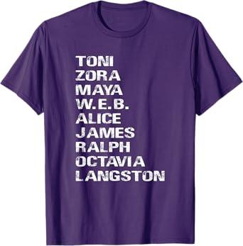 Famous Black Authors of the 20th Century T-Shirt, S
