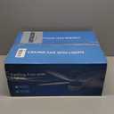 Surtime Palm Leaf Ceiling Fans with Lights-42 Tropical Ceiling Fan with Light and Remote/APP Control,Flush Mount Low Profile Black Ceiling Fans for Bedroom,Indoor/Outdoor Patio Use