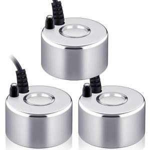 Maitys 3 Pcs Mist Maker Fogger Small Ultrasonic Fog Machine Fountain Halloween Cauldron Mister Fogger Water Garden Pond Foggers Air Humidifier with 12 LED Light Flashes for Party