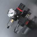 Air Pressure Regulator NPT 1/4 Inline Compressor Water Separator Pneumatic Filter with Gauge Parts Compressed AFC2000+US Brass Kit