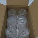 Mason Jars 16 Oz with Lids 6 Packs, Vintage Wide Mouth Glass Canning Jar for Pickling, Fermenting, Storing, Canning, Home Decor, Salad Jam and DIY Crafts