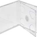 10 Standard Clear Double CD Jewel Case