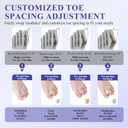 3 x Adjustable Big Toe Separators For Women Men, Silicone Gel Spacers Corrector, For Bunion Hammer Overlapping, 6 Pcs