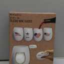 USA Flag Glasses - 100% Silicone 12 oz - Set of 4 - Cups Only (Americana)