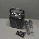 Karaoke Machine, Portable Bluetooth Speaker with 2 Wireless Microphones for Adults & Kids with Lights, Karaoke Microphone with PA System Supports USB/TF/FM/AUX for Home Party Home System Packages (Black)