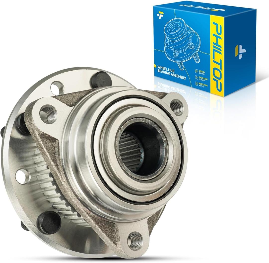 PHILTOP 513061 4WD AWD 4WD Front Wheel Bearing Fit for Chevrolet Blazer 1995-1997, Chevrolet S10 1990-1997, GMC Jimmy 1992-1997, Chevrolet S10 Blazer 1990-1994, 5 Lugs Wheel Hub Assembly