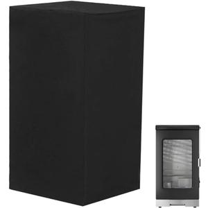 Electric Smoker Cover, Vertical Smoker Grill Cover Outside for Equipped with Tight Fitting Buckles and Fixed Buckles, Waterproof Electric Smoker Cover, 19" W x 18" D x 33" H