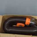 Camco RhinoFLEX 15-Ft RV Sewer Hose Kit - Features Clear Elbow Fitting w/Removable 4-in-1 Adapter - Connects to 3 Slip or 3/3.5/4 NPT Threaded Sewer Connection (39770)