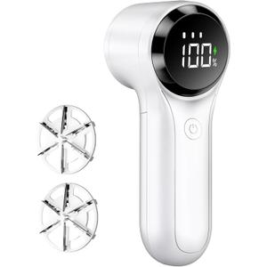 Fabric Shaver, Electric Lint Remover, Rechargeable Lint Shaver, Household Essentials for Clothes, Upholstery, Furniture, Sweater Defuzzer to Remove Pilling, Battery Operated