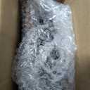 MyGift Bathroom Hand Towel Holder, Towel Rack Ring 5.5x8.7 inch for Kitchen, Laundry Room, Matte Black Industrial Metal with Rustic Solid Burnt Wood (Dark Brown)