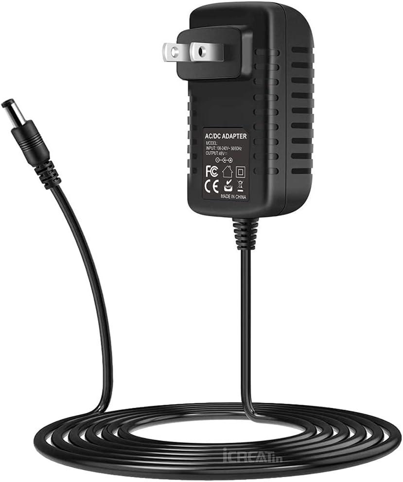 48V Power Cord for Polycom Power Supply is Compatible with VOIP Polycom VVX Models 101, 201, 300, 301, 310, 311, 400, 401, 410, 411, 500, 501, 511, 550, 600, 601, 611, 1500,CCX 500, 600, 700.