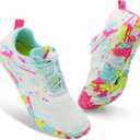 XIHALOOK Hiking Shoes for Women Quick Dry Pool Beach Surfing Kayaking Snorkeling Shoes for Water Aerobics White Color, 6.5 Women/ 5 Men