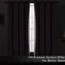 LEMOMO 100% Blackout Curtains 52 x 84 Inches Long Thermal Insulated Baby Pink Curtains with Black Liner Set of 2 Panels for Nursery Room