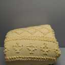 Bedsure Tufted Boho Comforter Queen Size - Yellow Boho Bed Set, GentleSoft™ 3 Farmhouse Shabby Chic Embroidery Bedding, Gifts for Woman, Soft Jacquard Queen Comforter for All Seasons