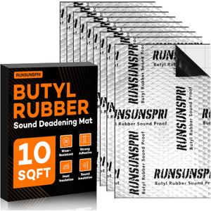 RUNSUNSPRI Car Sound Deadening 80 mil 10 sqft Sound Deadening Mat