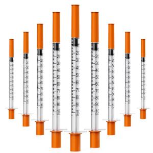 U-100 1mL Syringe with 29G 1/2" (12.7MM) Needle, 1cc 29 Gauge Disposable Individual Sterile Packaged, 25 Pcs/Box