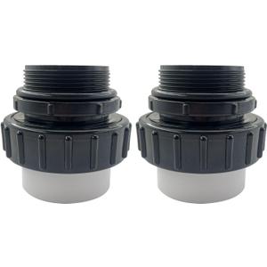 21063-200-000 2" MIP x 2" PVC Hi Temp Union Compatible with Pentair Whisperflo and Intelliflo Swimming Pool and Spa Pumps High Temperature Unions (2 pack)