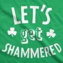 Mens Shammered T Shirt St Funny Saint Patricks Day Green Drinking Tee for Guys