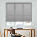 DEZ FURNISHINGS Cordless 1.5" Light Filtering Cellular Shade, 33.5" W x 36" H, Anchor Gray
