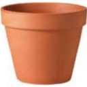 Terra Cotta Clay Flower Pot, Standard, 6-In.