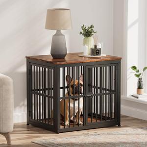 Lyromix 27'' Dog Crate Furniture with 3 Doors for Puppy Small Dogs