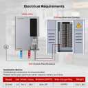 14kW Tankless Water Heater Electric, ThermoMate 240 Volt Instant On-Demand Hot Water Heater with Touch Control, Max 3.4 GPM Self-Modulating, ETL Certified for Residential Indoor