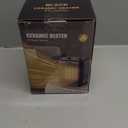 1500W Small Space Heater for Indoor Use, PTC Ceramic Space Heater with Thermostat, 3 Modes, Safety Quiet Heating, Multiple Protection, Portable Heater for Office Room Desk Use (BLACK)