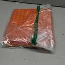 Kevin Textile Pack of 2 Decorative Outdoor Waterproof Throw Pillow Covers Stripe Square Pillowcases Fall Decorative Modern Cushion Cases for Patio Couch Bench 18 x 18 Inch Orange