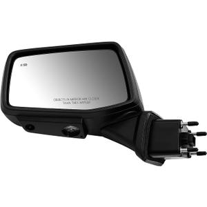 Left Driver Side Mirror Fits for Chevy Silverado 1500 2019-2025 Support Power Folding Power Heated Glass Adjust with Turn Signal Puddle Light Support BSM with Memory 14pins