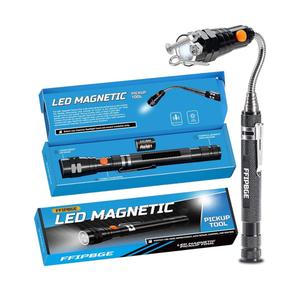 Telescoping Magnet Pickup Tool with 3 LED Magnetic Flashlight, Gifts for Men, Him, Adults, Cool Gadgets Birthday Gifts for Men, Dad, Husband, Boyfriend
