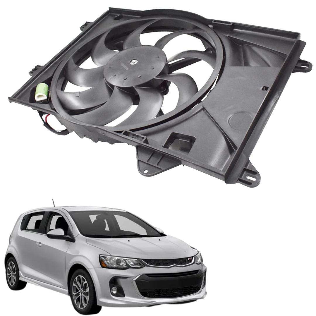 Engine Radiator Cooling Fan Assembly Replacement for Sonic 1.8L 2012-2015 Replacement for GM3115244 622840 95352380