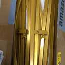 SuuWoee 7.2 FT Wedding Arch Backdrop Stand and White Arch Cover, Gold Balloon Arched Frame White Cover for Birthday Party Ceremony Bridal Baby Shower Event Decor