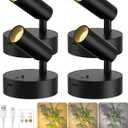 Spotlights Indoor with Remote, 3000Mah Rechargeable Wireless Picture Light, 4 Pack