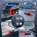 108dB Car Alarm System, Car Anti-Theft Vibration Sensor Alarm & Red Light, Wireless Remote Anti Theft Vehicle Device with Magnetic Install Design for RV, SUV, Truck