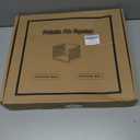 UMAIL File Box,Hanging File Organizer,Portable Storage Bins with Lids,Letter-size File Holder File Cabinet for Office/Home/Decor No Folders(1pack