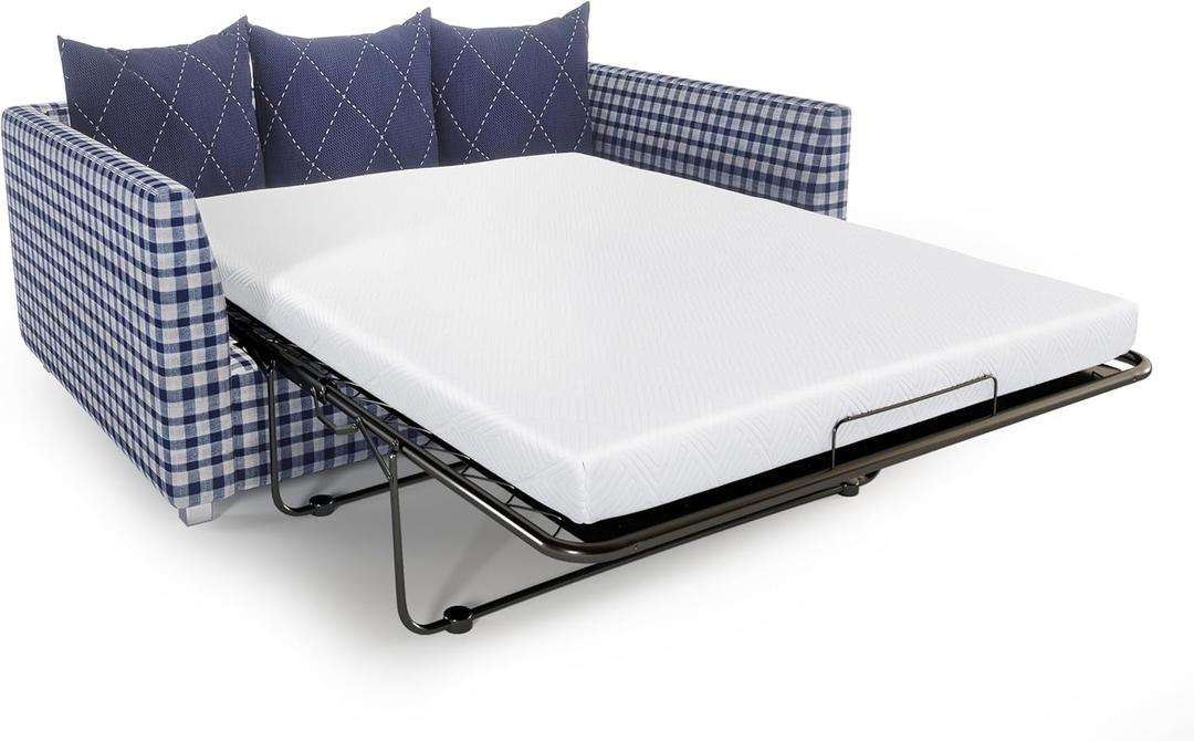 4.5 Inch Memory Foam Sofa Bed Replacement Mattress for Full Size Sleeper | Oeko-TEX| CertiPUR-US Certified | Washable Cover(Sofa Not Included)