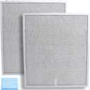 S99010430-002 Range Hood Filter 15-3/4" x 13-7/8" x 3/8", 2 Pack Aluminum Mesh Grease Range Hood Filter Compatible with Broan Nutone Kitchen Exhaust Fan Filters 4512880 99010430-002