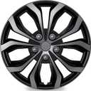TangMiGe 4-Pack Universal Hubcaps Wheel Covers Replacement R14, Steel Wheel Rim Cover for Most Cars Trucks Sedans SUV, 14" 14 in Hub Caps (Gray+Black Color, 14 inch)