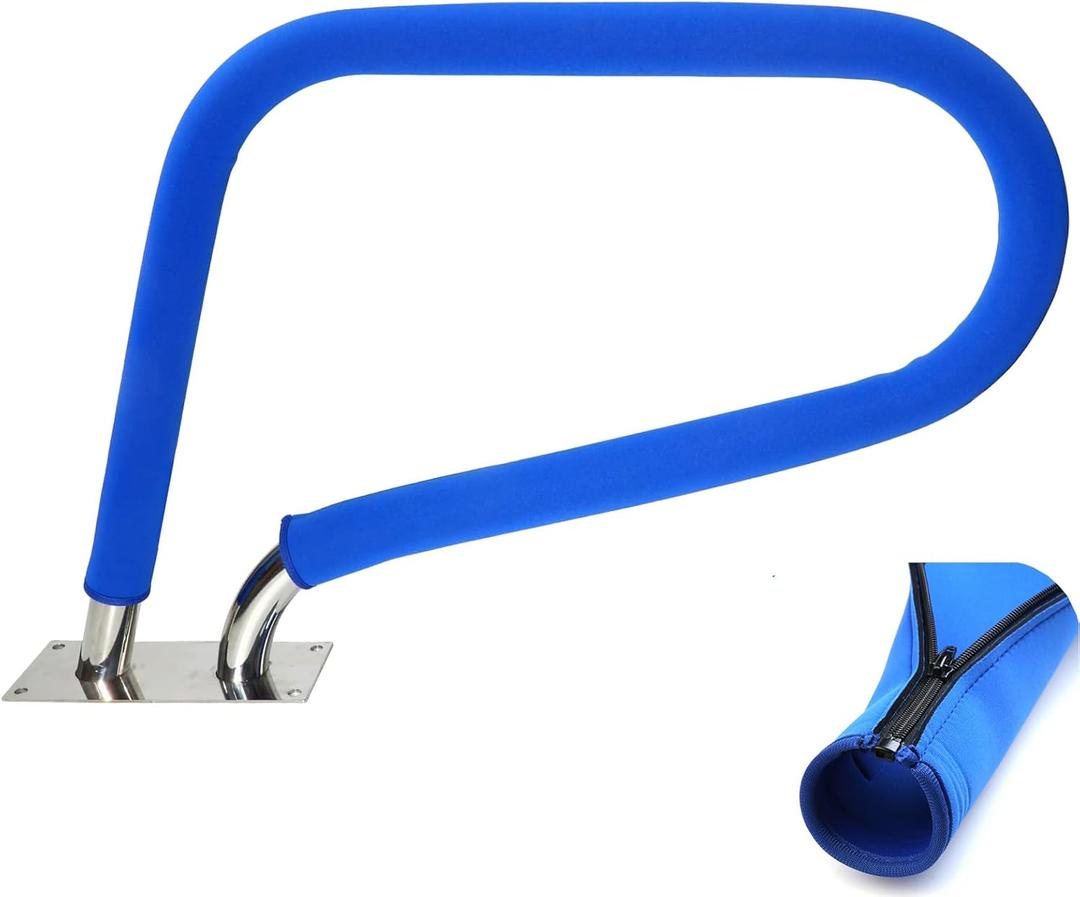 Pool Handrail Cover - Slip Resistant Zippered Hand Grip Rail Cover, Safety Rail Grip Sleeve for Inground Swimming Pool Hand Railing Cover(4 feet, Royal Blue)