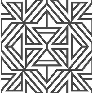 NuWallpaper NUS3499 Linear Peel & Stick Wallpaper, Black