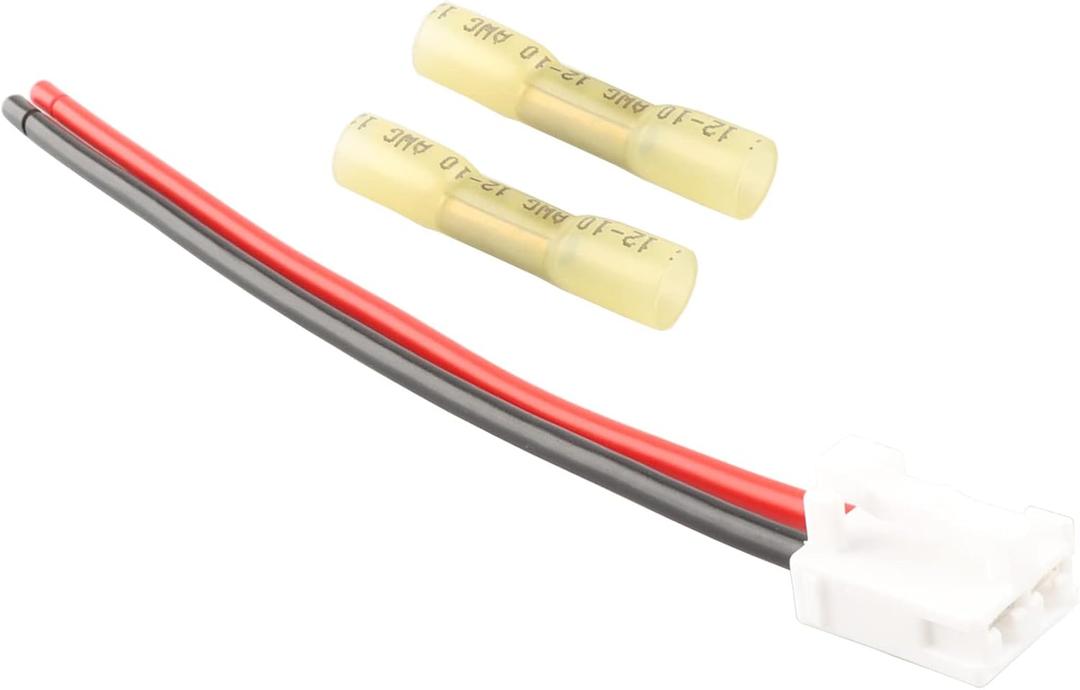 90980-10916, 82998-12380 Blower Motor Connector Wire Harness Pigtail Plug Kit Compatible with 2005-2016 Toyota Tacoma Blower Motor Connector Heat Shrinks